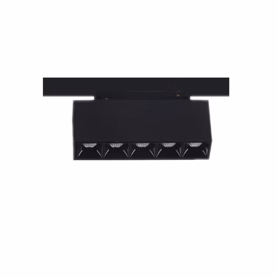 Sistema de iluminación de pista magnética de riel delgado lineal de techo, foco montado en superficie ultrafino, iluminación de pista magnética LED, 48V