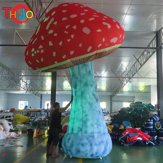 Seta inflable de iluminación LED con cambio de color alto de 4m y 13 pies para publicidad